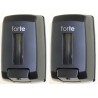 2 Piezas Jabonera Forte Black 1 Lt