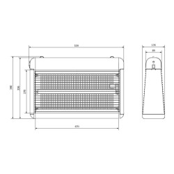 Eliminador Eléctrico De Insectos 200 M2