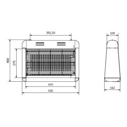 Eliminador Eléctrico De Insectos 550 M2