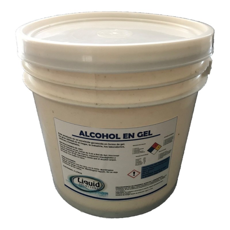 Alcohol Gel Antibacterial 70% Desinfectante Manos 4 Litros