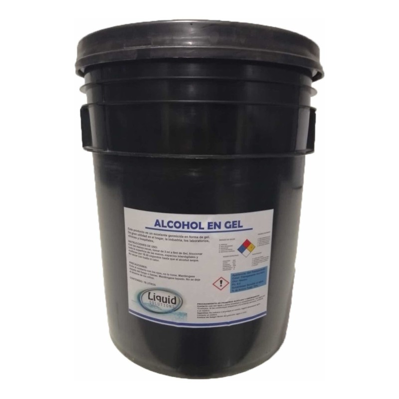 Alcohol Antibacterial En Gel Al 70% Liquid Solutions 19 Lts