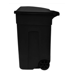 Contenedor Basurero 135 Lts Tacho C/tapa Negro/negro Plastic