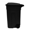 Contenedor Basurero 135 Lts Tacho C/tapa Negro/negro Plastic