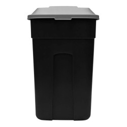 Contenedor Basurero 135 Lts Tacho C/tapa Negro/negro Plastic