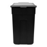 Contenedor Basurero 135 Lts Tacho C/tapa Negro/negro Plastic