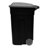 Contenedor Basurero 135 Lts Tacho C/tapa Negro/negro Plastic